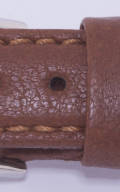Swedish Elk Leather Strap Brown Steel Clasp 22mm - Image 5