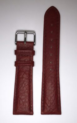Leather strap Marlin Burgundy 22mm