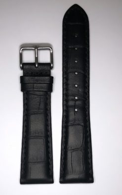 Leather strap Marlin Black 22mm